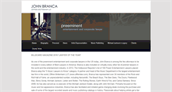 Desktop Screenshot of johnbranca.com